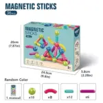Bloques magnéticos de construcción 42 piezas - Estimula la creatividad infantil con figuras tridimensionales - Imagen 3