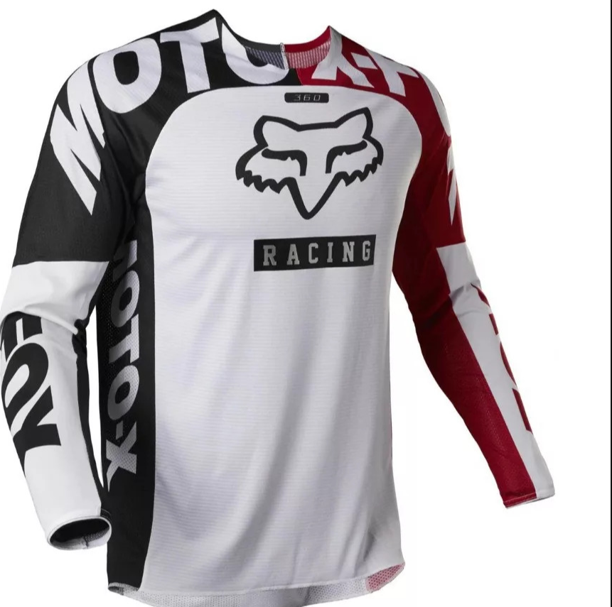 Jersey de Motocross Fox Racing Nacional con Tela Microperforada - Mantiene tu cuerpo fresco y protegido del sol