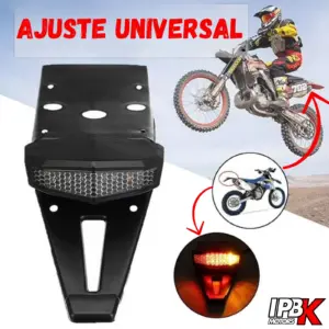Guardabarro Trasero con Stop LED Integrado Universal para Moto Enduro - Visibilidad