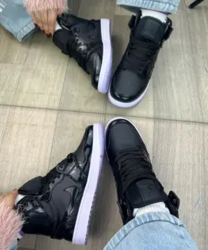 Jordan Negro Brillante Piso Hielo