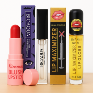 Combo gelatina, voluminizador de labios y alargador de pestañas
