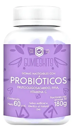 Gomas de probióticos con vitamina C y sabor a uva - Mejoran la digestión y fortalecen tus defensas naturales - Imagen 2