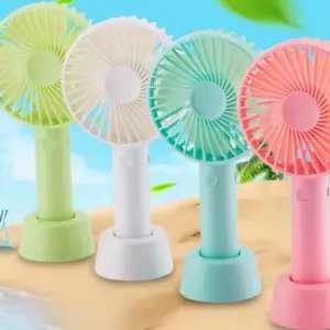 Set x2 Mini Ventilador Portátil Recargable USB de Escritorio - Mantén tu frescura personal donde trabajes o viajes