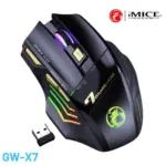 Mouse Gamer Inalámbrico Recargable iMice GW-X7 RGB 3200 DPI con 7 Botones