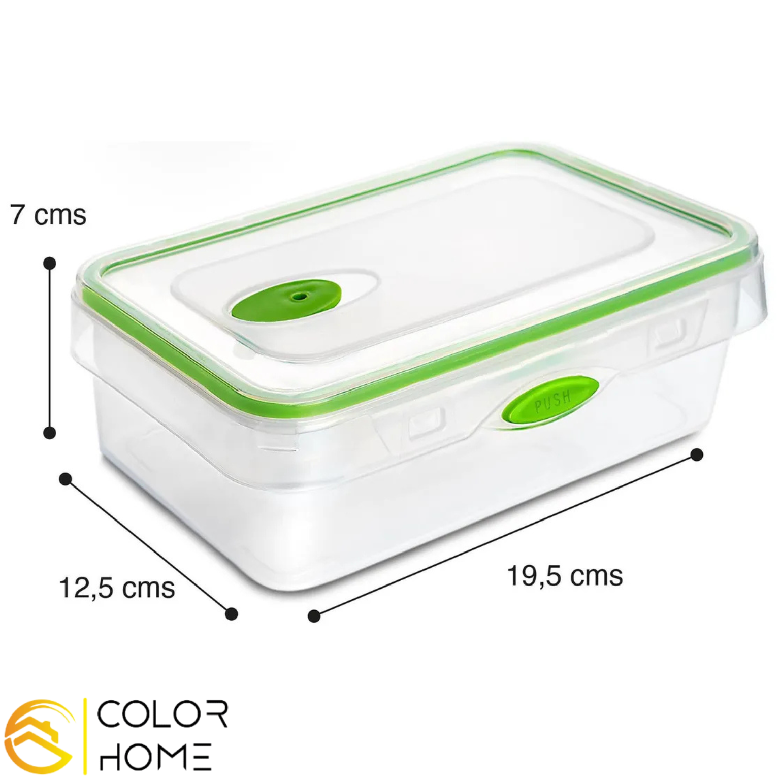 Contenedor hermético de vidrio borosilicato de 1 litro con tapa y válvula de vapor