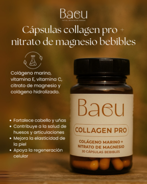 Set x2 Colágeno Marino Hidrolizado con Magnesio y Vitaminas 30 Cápsulas - Fortalece cabello y mejora la elasticidad de la piel
