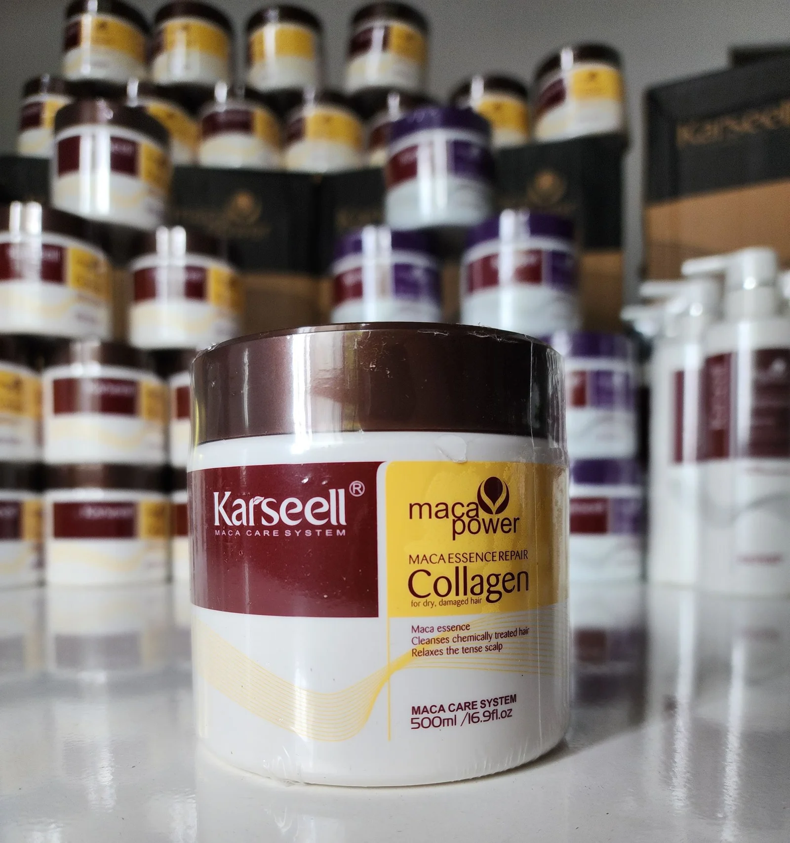 Mascarilla capilar Karseell Collagen con aceite de argán - Repara el cabello maltratado desde la primera aplicación