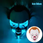 Máscara de Pennywise con luz LED neón para Halloween - Destaca en la oscuridad con un diseño aterrador - Imagen 7