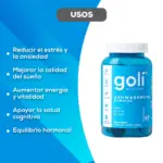 Gomas Goli Nutrition con Ashwagandha KSM-66 y extracto natural - Reducen el estrés diario para mejorar tu descanso nocturno - Imagen 4