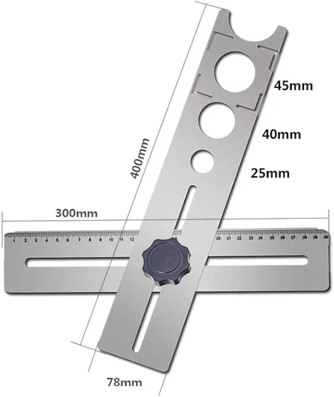 Regla Localizador Agujeros para Baldosas - Imagen 2
