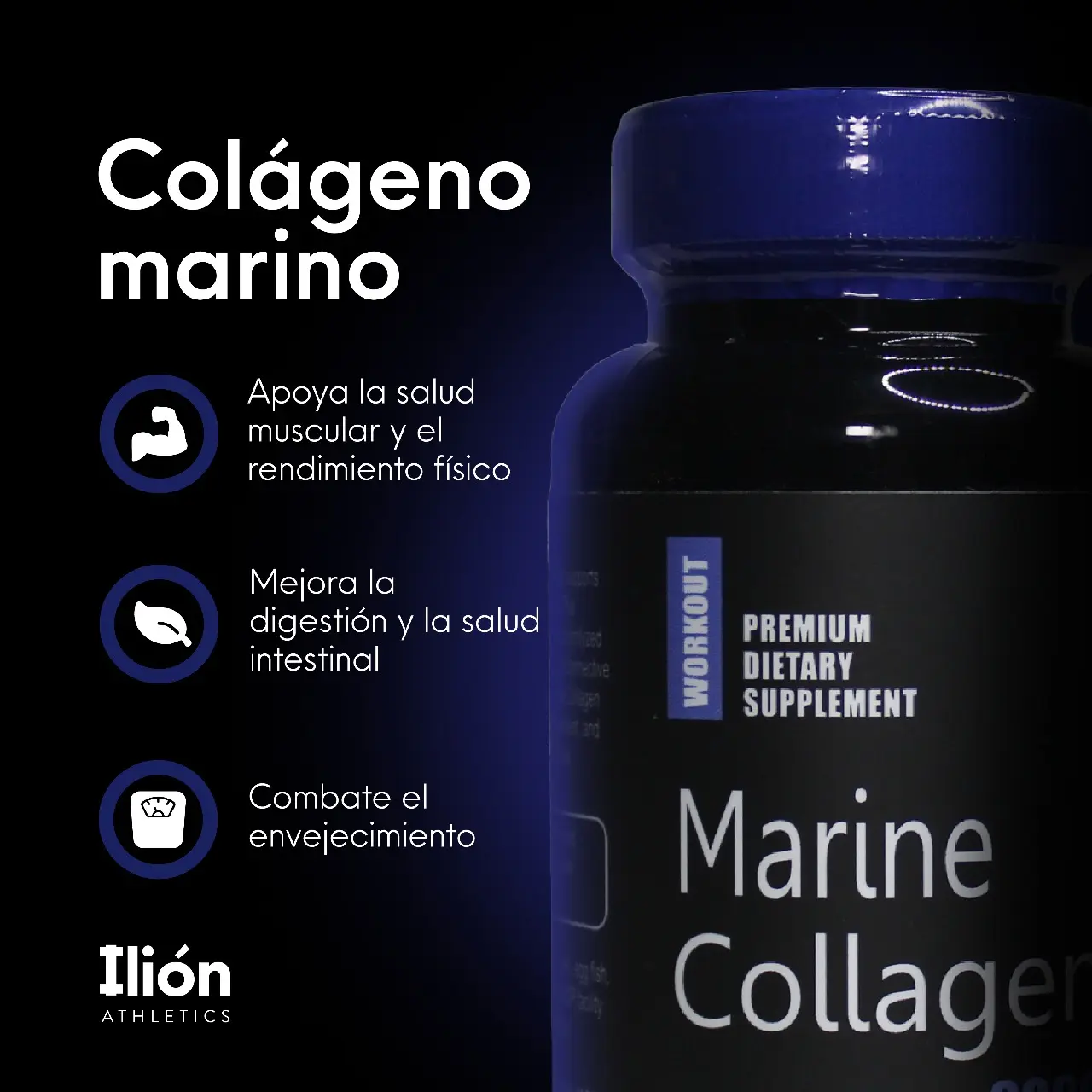 Colágeno Marino en Cápsulas para Deportistas - Nutre tu piel y protege tus articulaciones eficazmente
