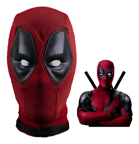 Máscara Deadpool de tela ligera para cosplay y Halloween - Disfrutas de comodidad duradera y máxima ventilación