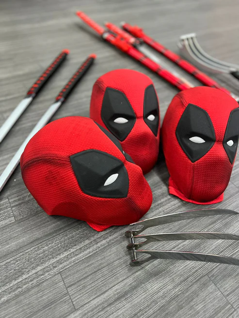 Máscara Deadpool de tela ligera para cosplay y Halloween - Disfrutas de comodidad duradera y máxima ventilación