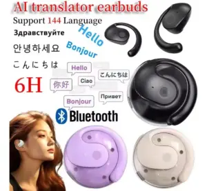 Audífonos traductores con IA para 144 idiomas y tiempo real - Rompe barreras idiomáticas y comunícate con fluidez global