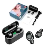 Set x2 Audífonos Inalámbricos F9 Bluetooth con Power Bank - Recarga tu celular mientras disfrutas música