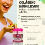 Gomas de Colágeno Hidrolizado BioWell sabor uva para piel y articulaciones - mejoran la elasticidad y fortalecen cabello y uñas - Imagen 2