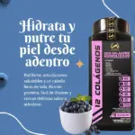 Colágeno Hidrolizado en Polvo 1200g con 12 Fuentes y Proteína Sabor Mora Azul - Fortalece tu piel cabello y articulaciones diariamente - Imagen 5