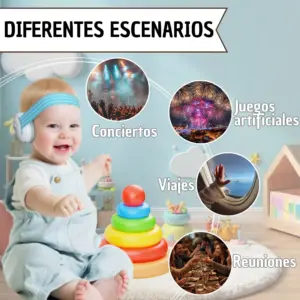 Orejeras de Proteccion Auditiva para Bebe con Diadema Ajustable - Reduce el Ruido