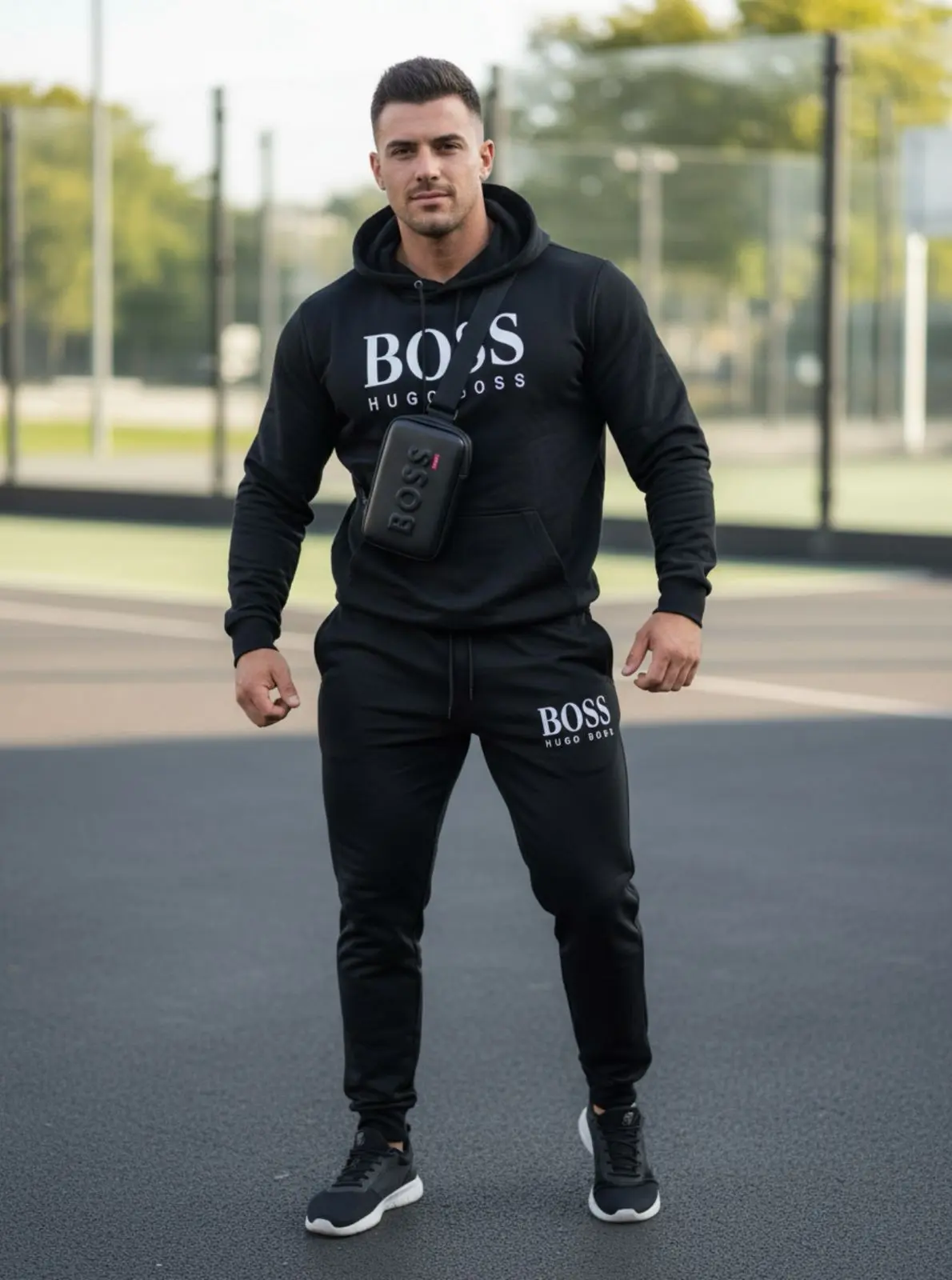 Conjunto urbano Boss con buzo capucha y perchero - Disfrutas máxima comodidad en tu rutina diaria