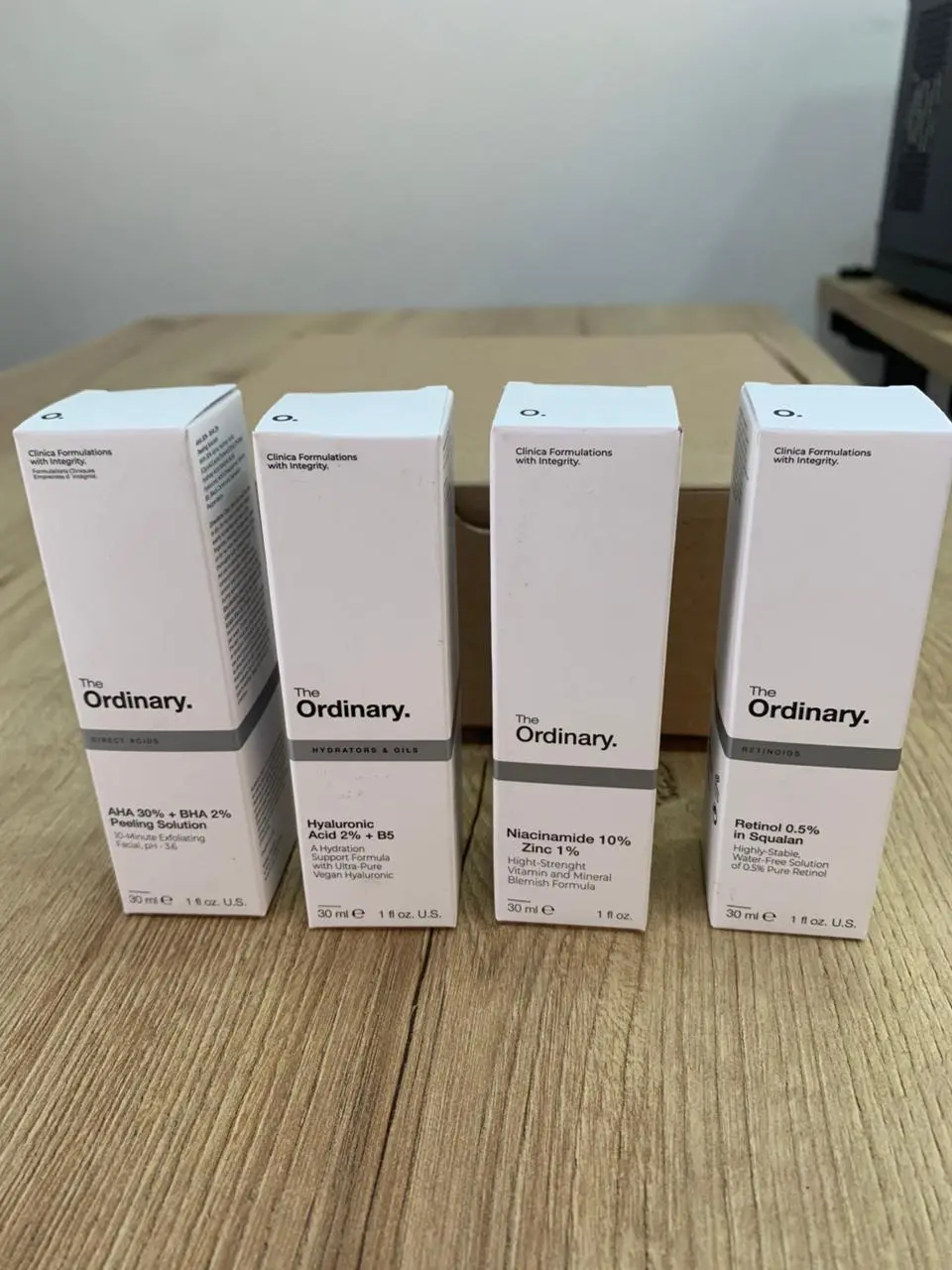 Los cuatro serums del combo piel perfecta x4