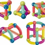 Juego de bloques magnéticos educativos con piezas seguras - Desarrolla la creatividad infantil y estimula el pensamiento lógico - Imagen 3