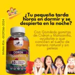 Gomitas masticables infantiles de cidrón y manzanilla - Mejoran el descanso nocturno y favorecen la concentración - Imagen 3