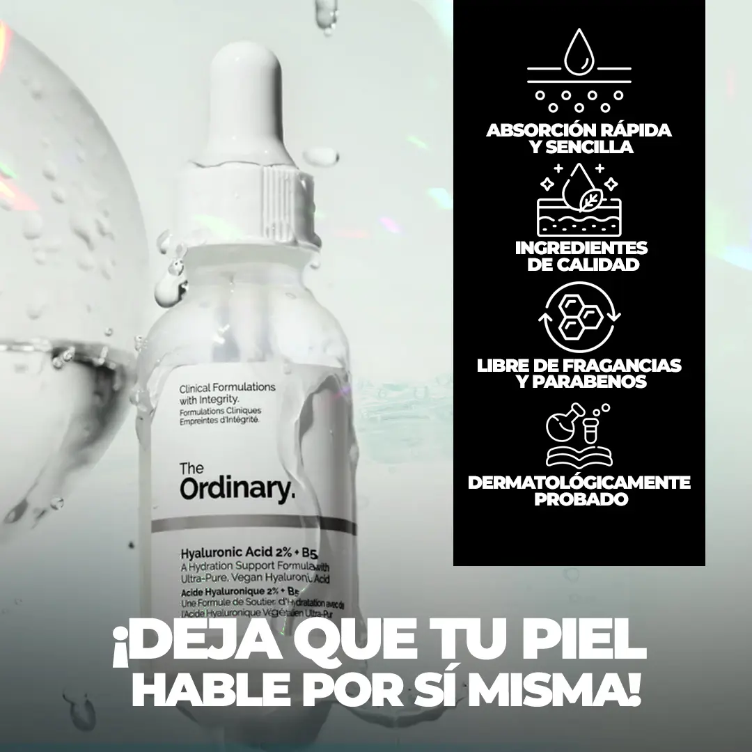 Presentación del combo hialurónico y niacinamida