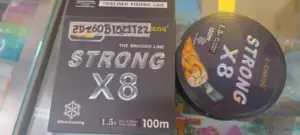 Set x2 Sedal de pesca trenzado Strong X8 de 100m y 22lb - garantiza máxima resistencia y lances precisos en tus jornadas