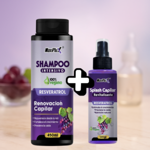 Combo shampoo y splash con resveratrol x1