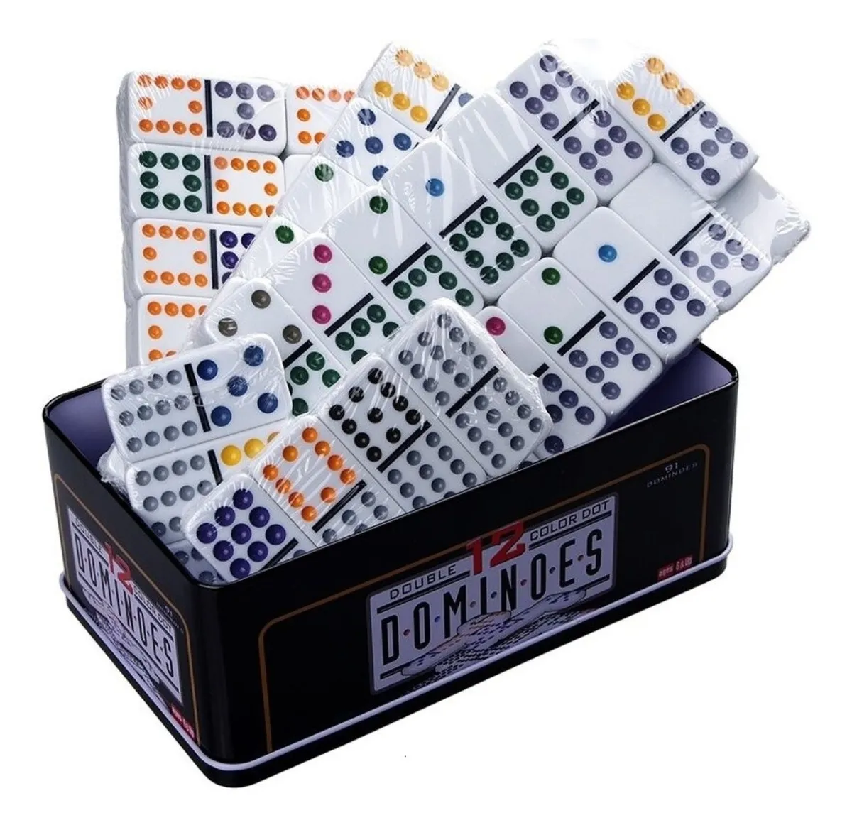 Domino Doble 12 Caja Metalica
