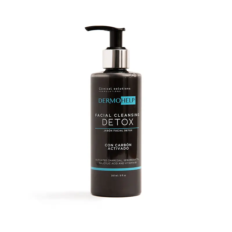 Jabón facial detox para piel grasa con control de sebo - Elimina impurezas y equilibra el rostro diario
