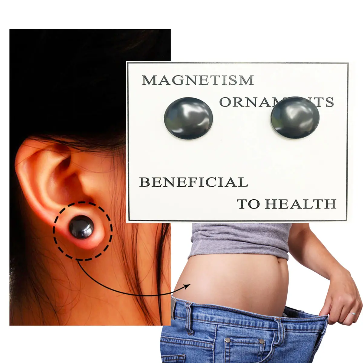 Aretes Magneticos Perdida Peso