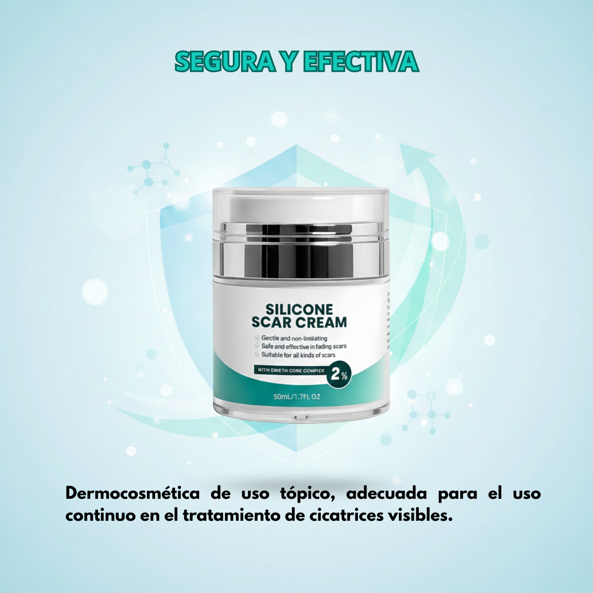 Crema Repa. Cicatrices, Manchas Silicone - Imagen 4