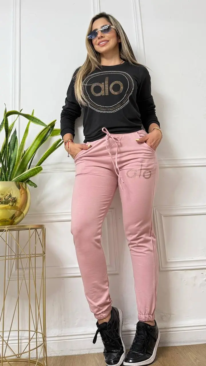 Conjunto jogger y buso de licra algodón para mujer - Disfruta máxima comodidad y abrigo en tus actividades diarias