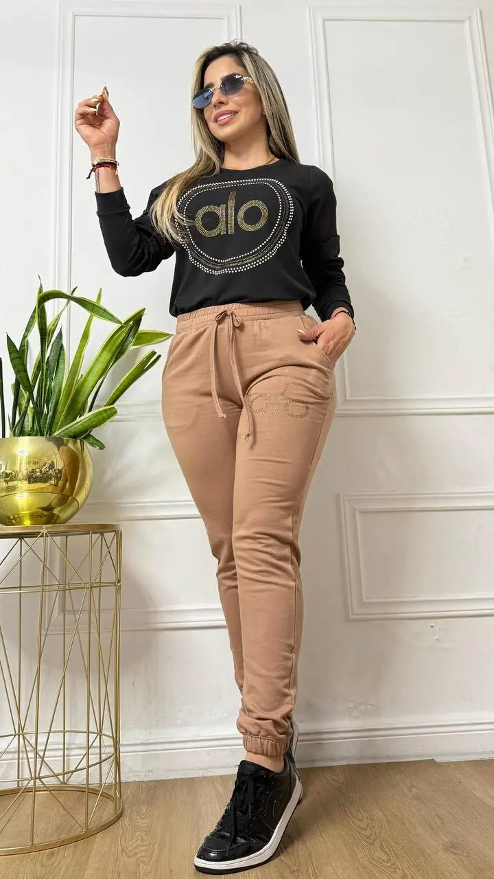 Conjunto jogger y buso de licra algodón para mujer - Disfruta máxima comodidad y abrigo en tus actividades diarias