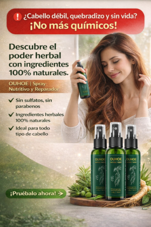 Spray Crecimiento Capilar Ouhoe X3