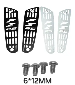 Set x2 Carenado protector lateral de acero inoxidable para Yamaha FZ 25 - evita daños estéticos por impactos y roces diarios