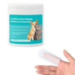 Set x2 Toallitas dentales para perros y gatos en formato dedal - Remueven placa y sarro mientras mejoran el aliento - Imagen 3