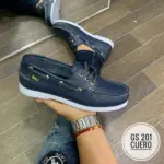 Sperry Azul con Rojo Cuero