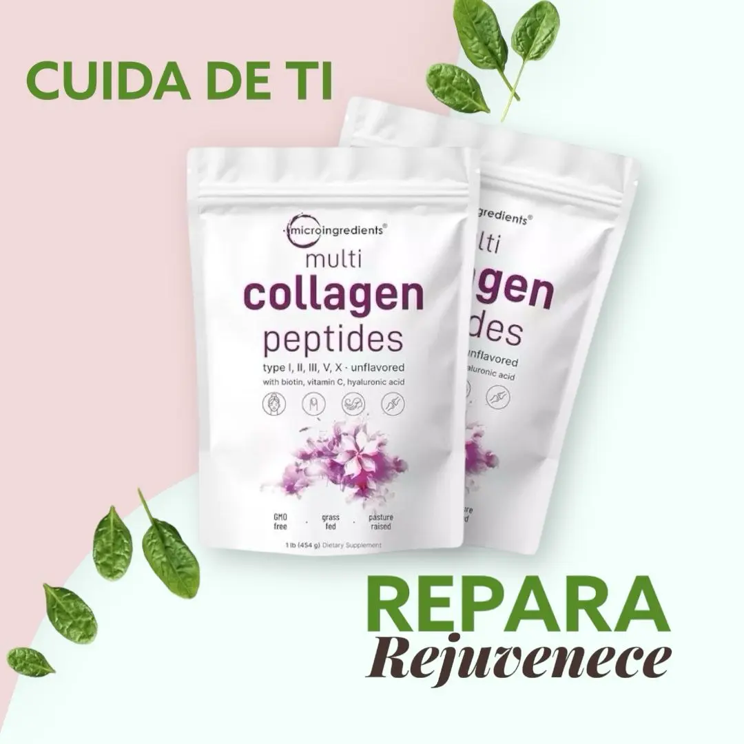 Multicolágeno en polvo con cinco tipos de colágeno