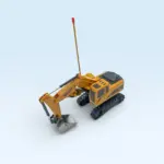 Excavadora de juguete a control remoto con brazo articulado - Estimula la coordinación motora mientras los niños juegan - Imagen 3