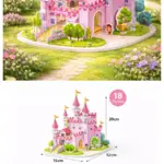 Rompecabezas 3D Pack 3 Modelos Castillo Granja y Casa - Estimula la creatividad infantil sin pantallas - Imagen 7