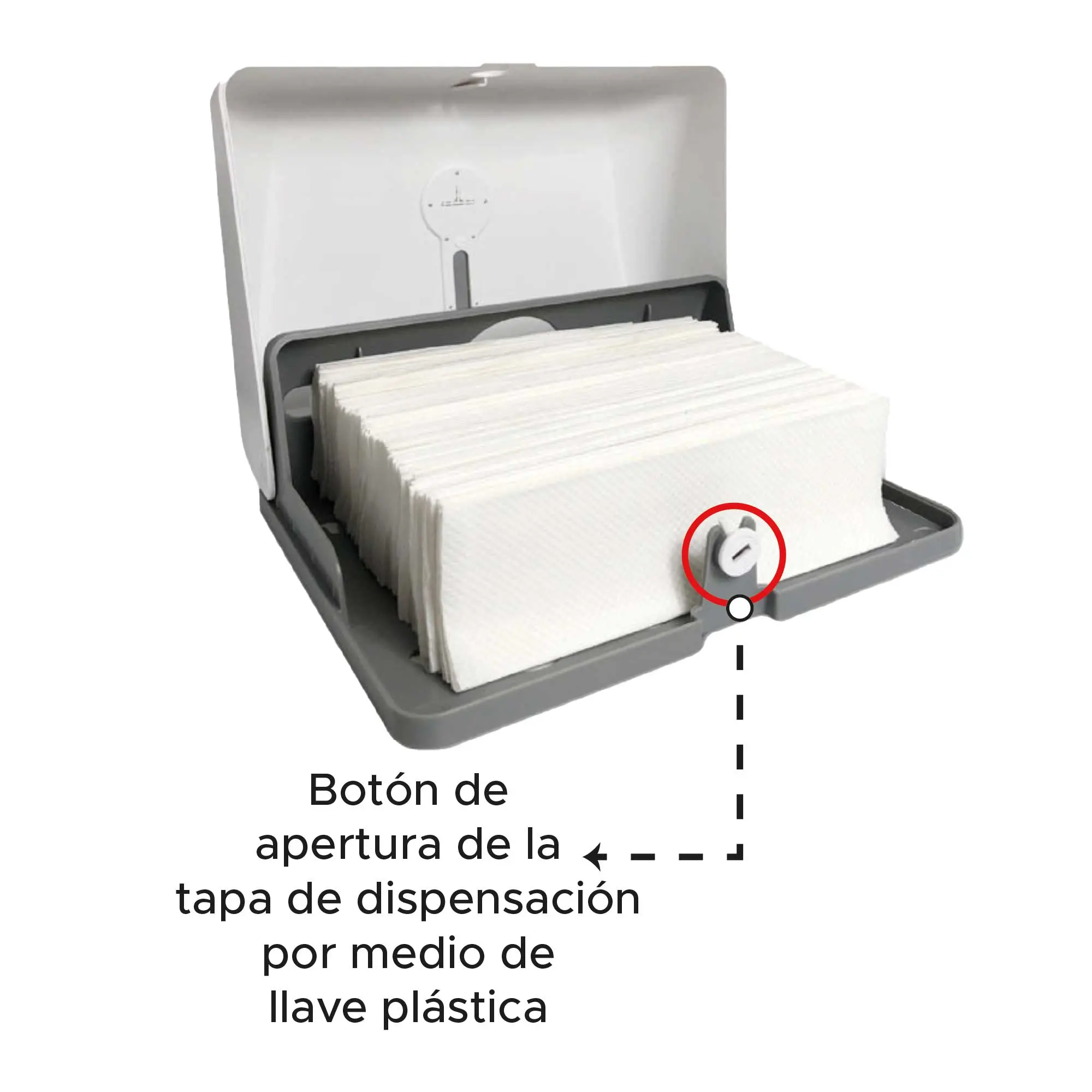 Dispensador de Papel Toalla en Plástico ABS - optimiza la higiene y organiza tus espacios de forma eficiente