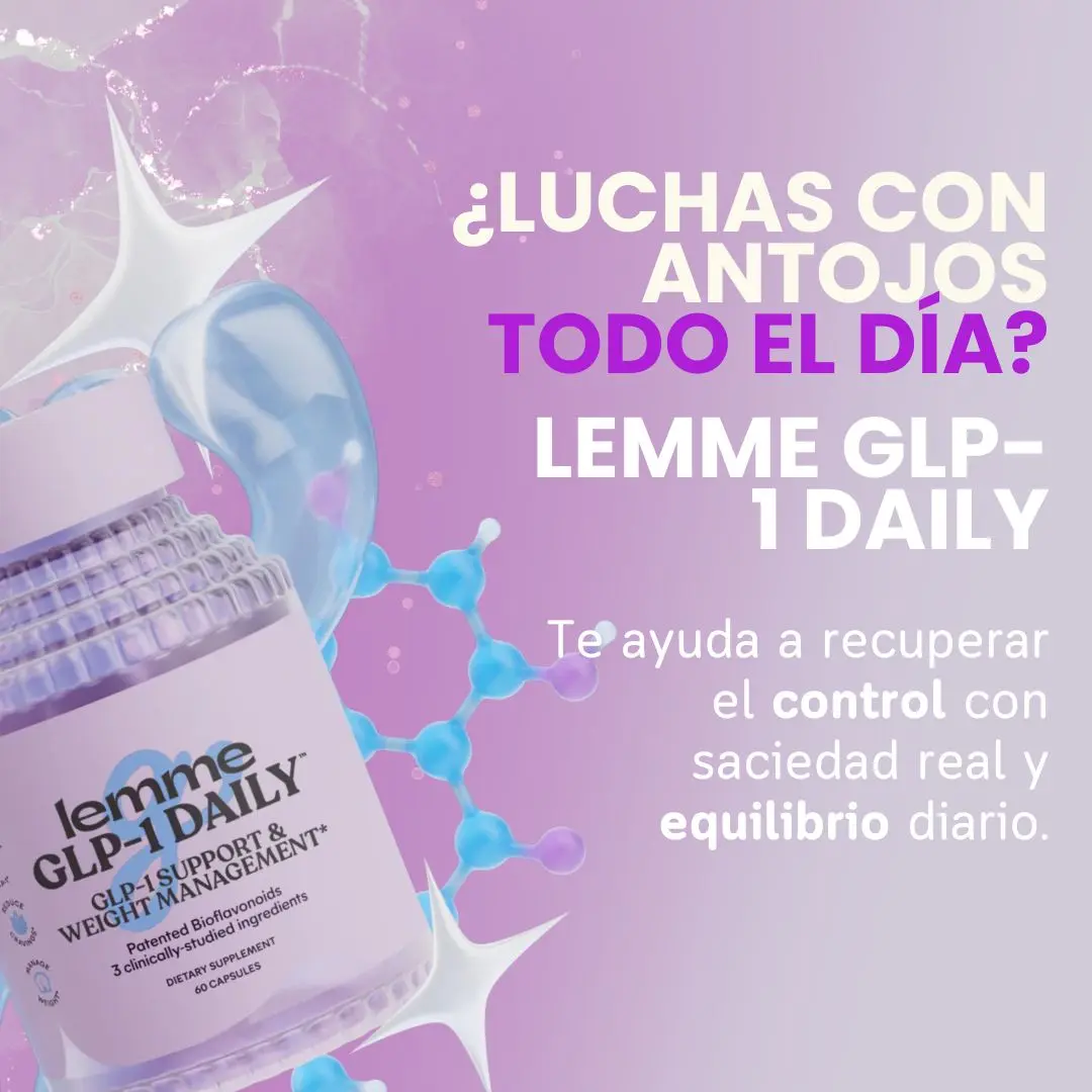 Suplemento dietario Lemme GLP en cápsulas para el control del apetito - Reduce los antojos diarios y recupera el control de tu alimentación