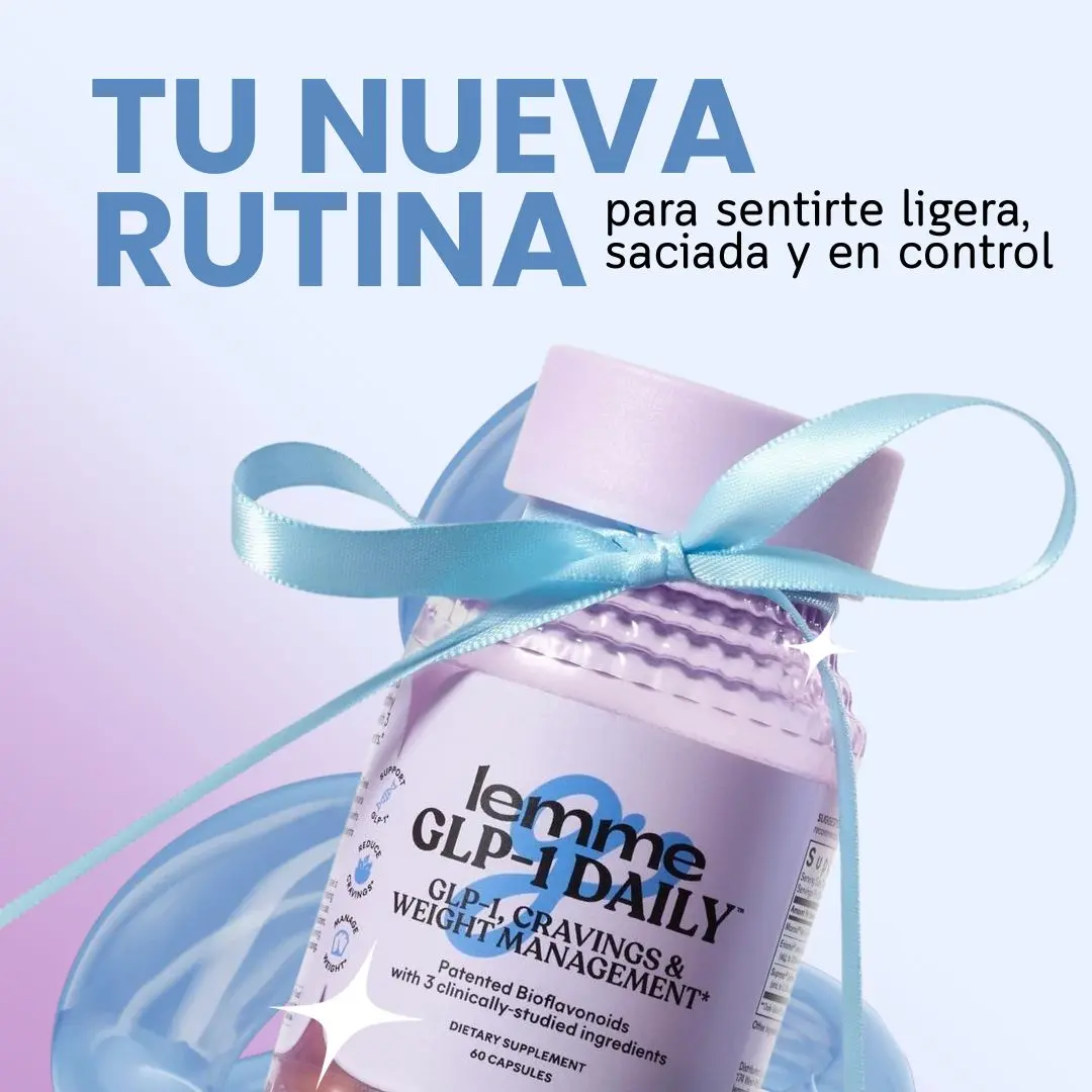 Suplemento dietario Lemme GLP en cápsulas para el control del apetito - Reduce los antojos diarios y recupera el control de tu alimentación