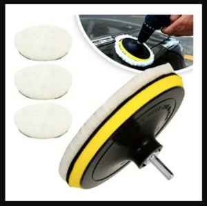 Set x2 Juego de Almohadillas para Polichar con Taladro - Brillo para Pintura de Auto