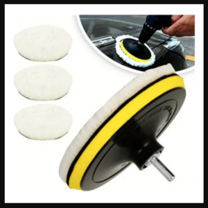 Kit de almohadillas de esponja para polichar y encerar autos adaptables a taladro