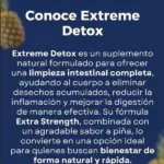 Suplemento en polvo Extreme Detox sabor piña para limpieza intestinal - Favorece tu bienestar digestivo y depura el organismo naturalmente - Imagen 2