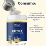 Suplemento en polvo Extreme Detox sabor piña para limpieza intestinal - Favorece tu bienestar digestivo y depura el organismo naturalmente - Imagen 3