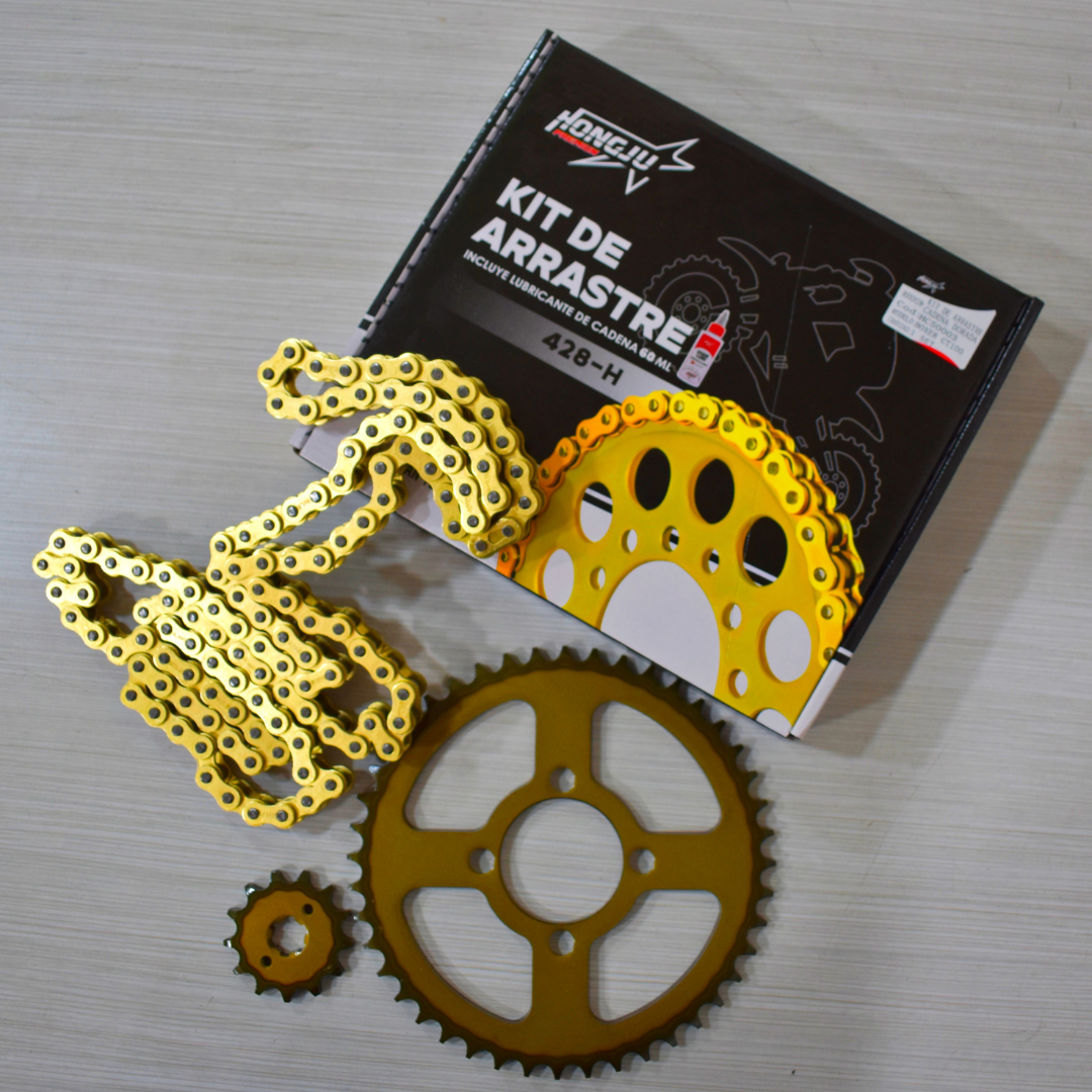 Cadena reforzada 428H del kit de arrastre para motocicleta
